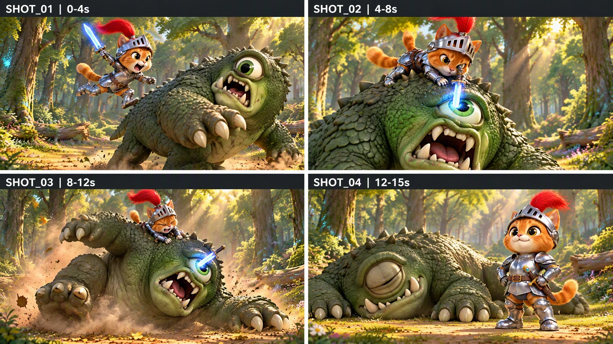 Clip 3: Heroic Leap & Subduing the Monster