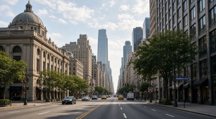 Upload a daytime city image as the start frame and a nighttime city image as the end frame. Kling 3.0 creates a smooth transition between the two, naturally transforming the lighting and atmosphere while preserving the street layout and architecture.