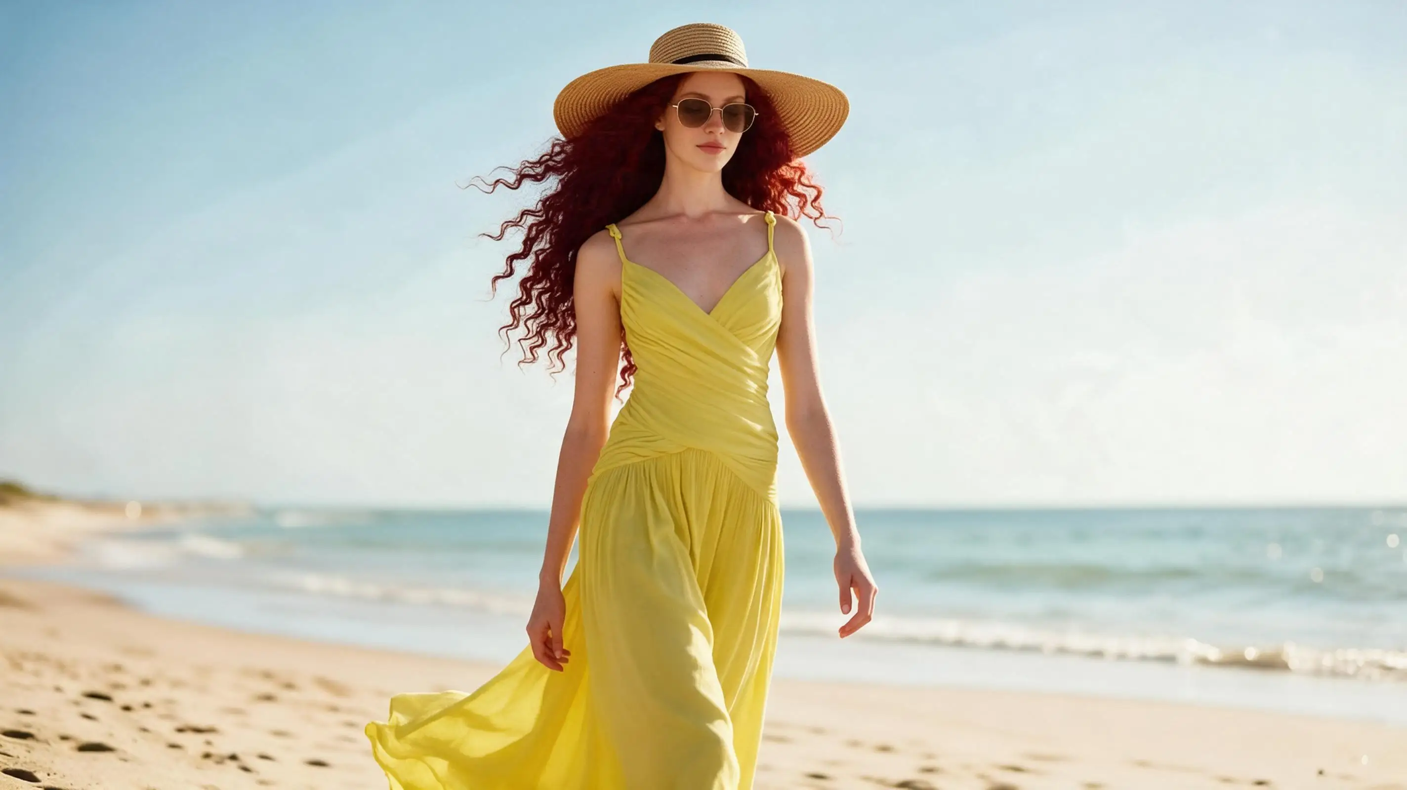 Crie um vídeo de estilo de vida anime "Summer Chill" brilhante de 15 segundos usando as imagens enviadas como referências visuais e de personagens.
Mantenha o mesmo personagem, roupa, cabelo longo e ondulado, óculos de sol e acessórios consistentes.
VISUAL:
Anime de verão colorido, céu azul vívido, oceano turquesa, flores tropicais, luz do sol cintilante e atmosfera de praia acolhedora. Despreocupado, sonhador, estiloso e relaxante.
CENAS:
0–3s: Ela caminha pela praia e ajusta seus óculos de sol.
3–6s: Ela pega uma concha, seguida por um close-up do oceano cintilante.
6–9s: Ela sorri sob a luz do sol e toca suavemente seu chapéu.
9–12s: Ela pega um coco fresco e toma um gole.
12–15s: Ela relaxa à beira do oceano, com o cabelo ao vento, terminando com um close-up feliz.
MÚSICA:
Gere uma música de verão animada COMPLETA e CONTÍNUA de 15 segundos, do início ao fim.