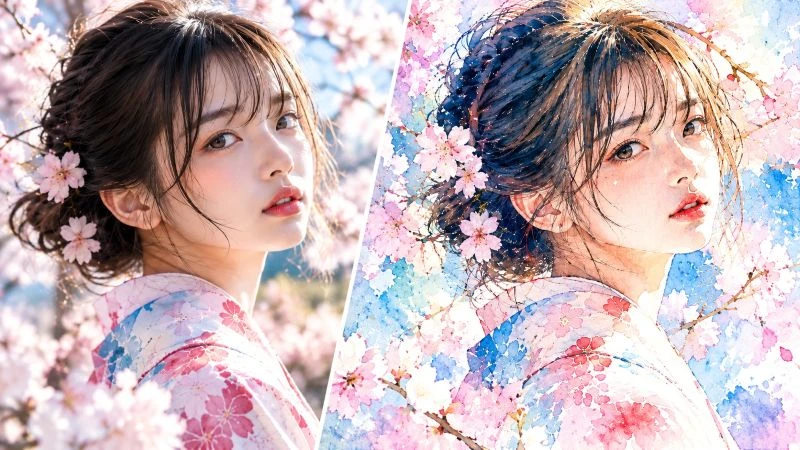 写真 イラスト 化 水彩.webp